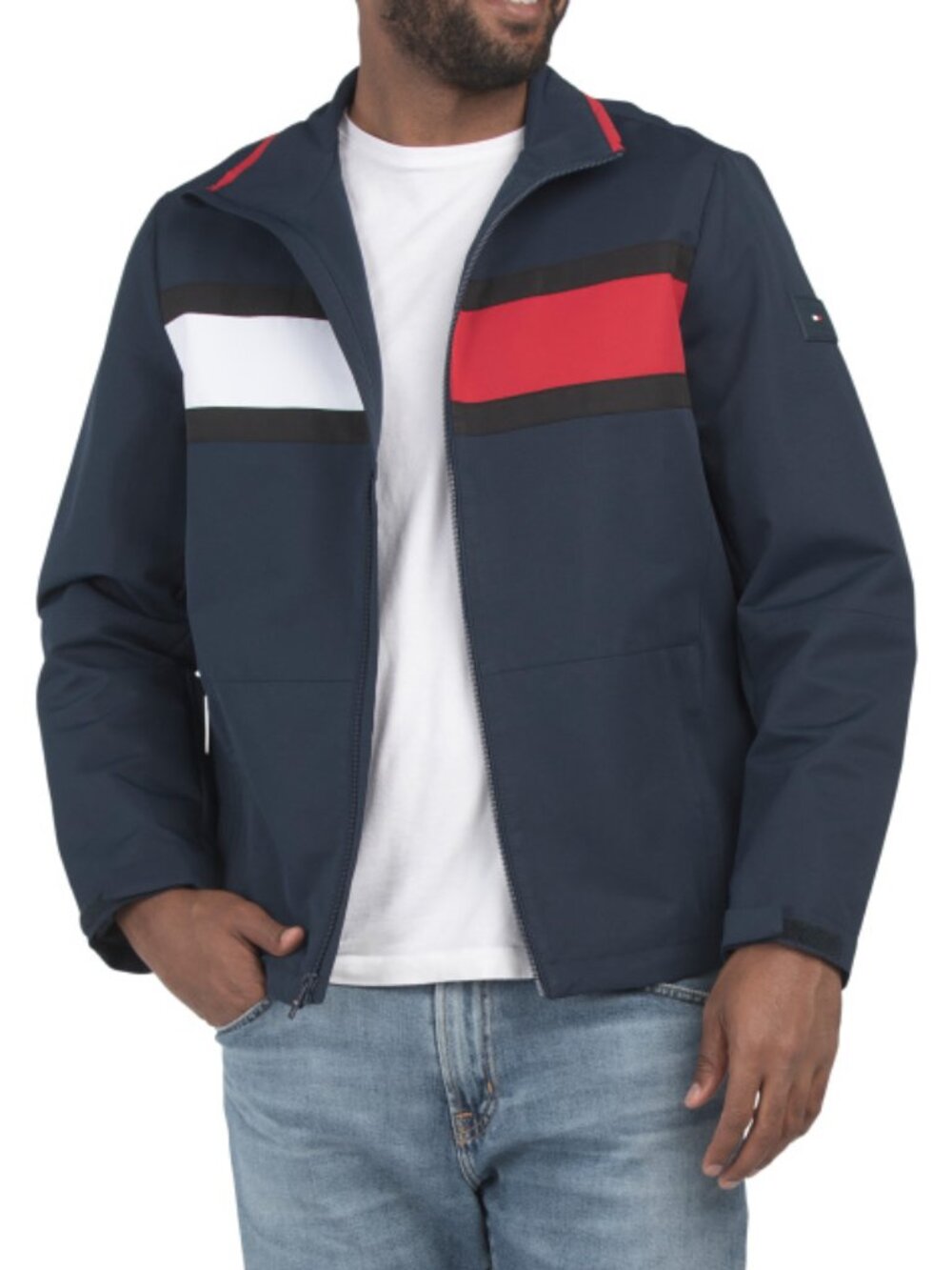 TOMMY HILFIGER Glenville Color Block Flag Jacket